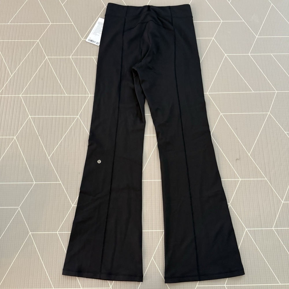NEW Lululemon Define Zip-Front High-Rise Flared Pant Size 10 Black $128 - Picture 7 of 11